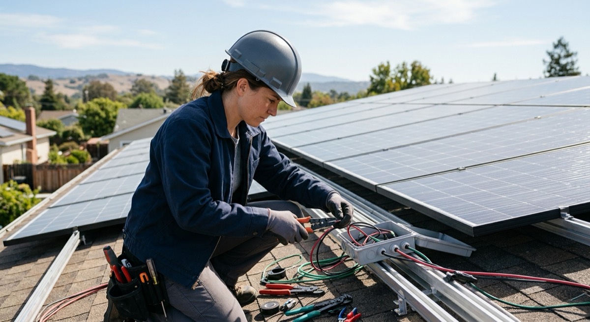 Placas solares y electricista: qué papel tiene y precios